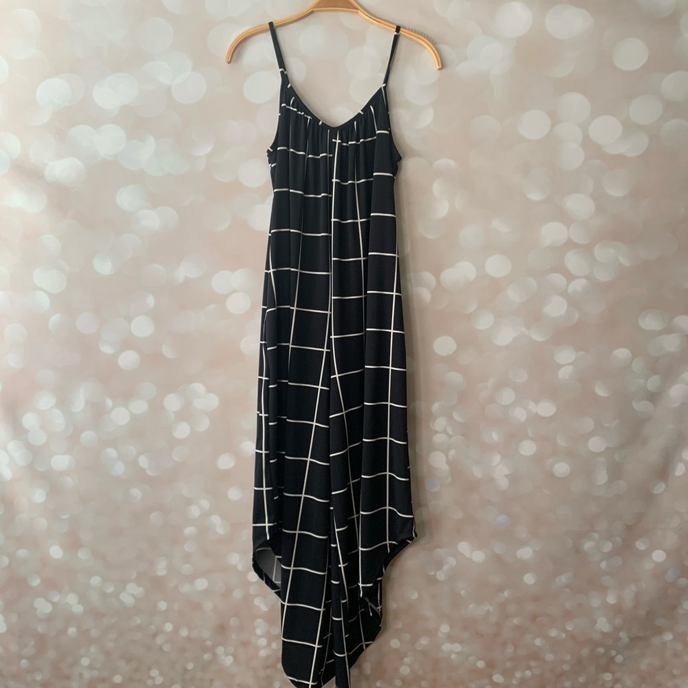Frumos Geometric Black & White Jumpsuit